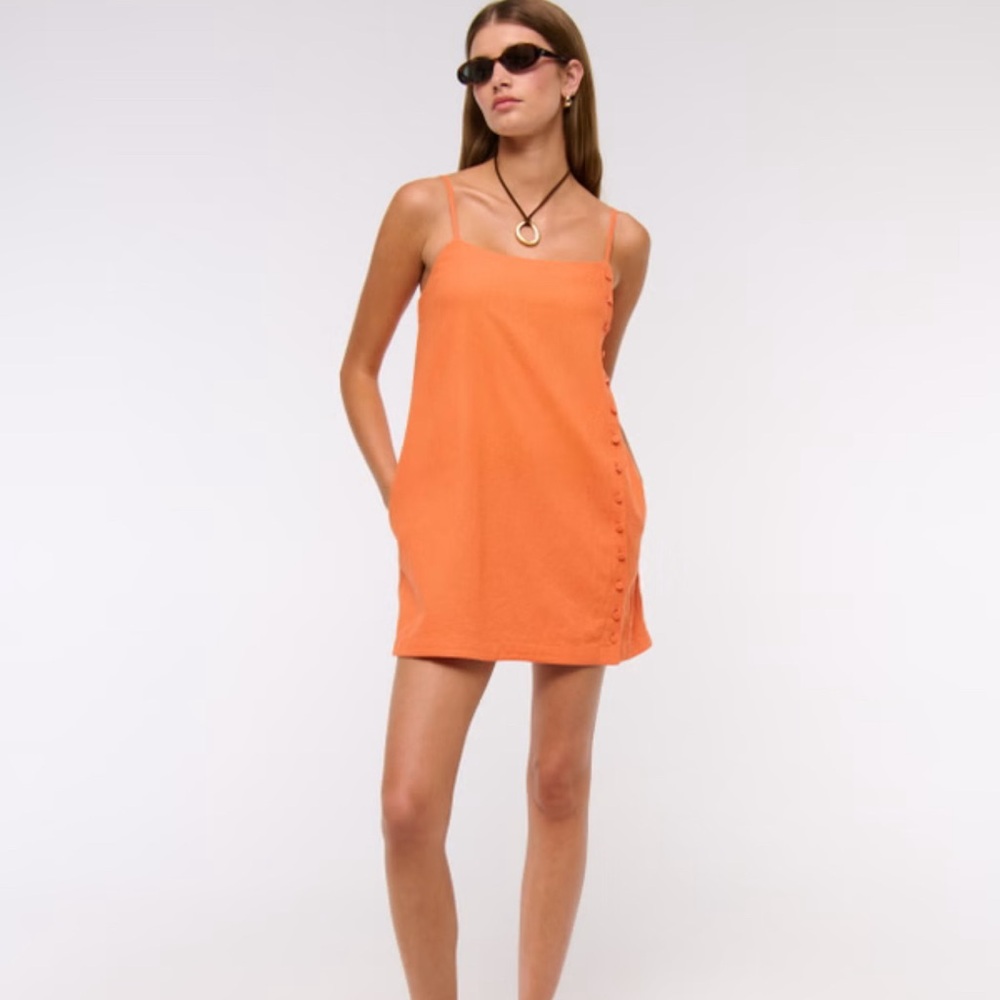Abercrombie & Fitch Linen-Blend Skort